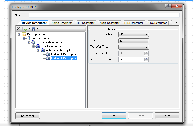 Endpoint Descriptor ノード (2) Endpoint Descriptor ノード (2)