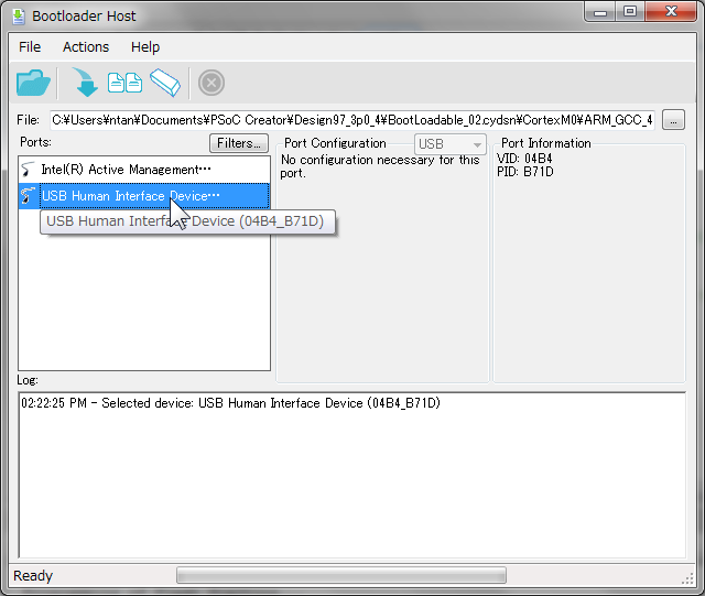 Bootloader と接続